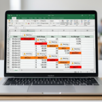 Excel spreadsheet showing multiple error codes like #VALUE!, #REF!, #DIV/0! and #ERROR in Excel highlighted in red - specialists in Excel error fixing guide (