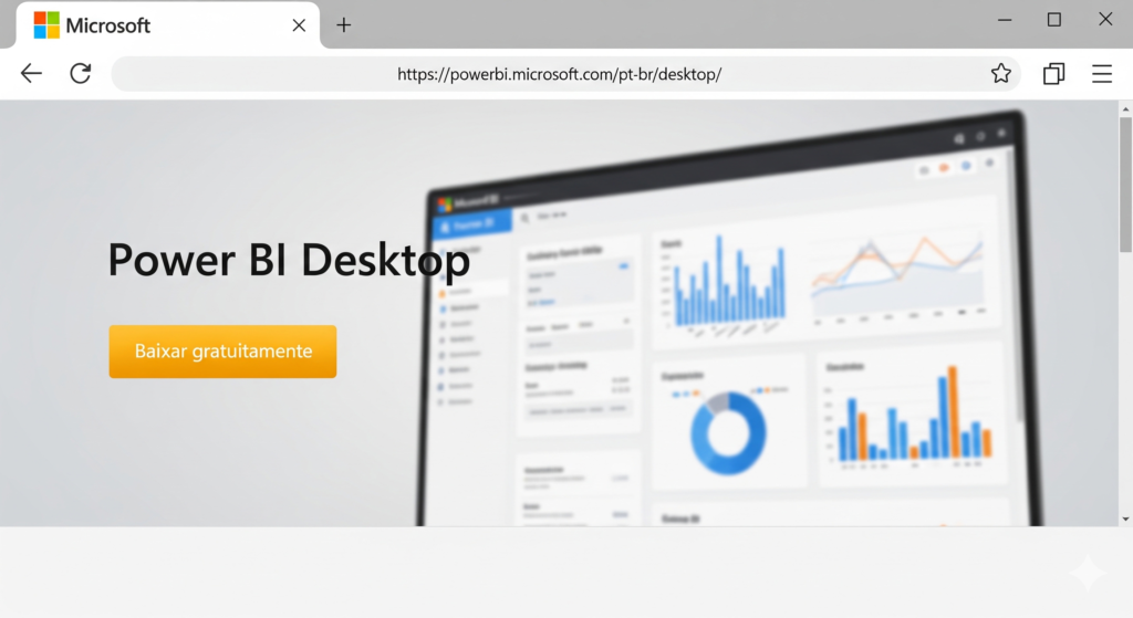 Power BI - tela de download