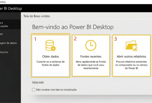 Power BI: Tela inicial