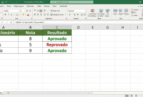 formula SE na prática
